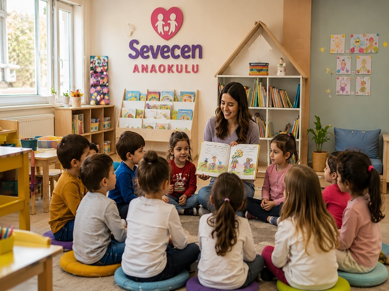Gaziemir Sevecen Anaokulu modern iç mekan görünümü